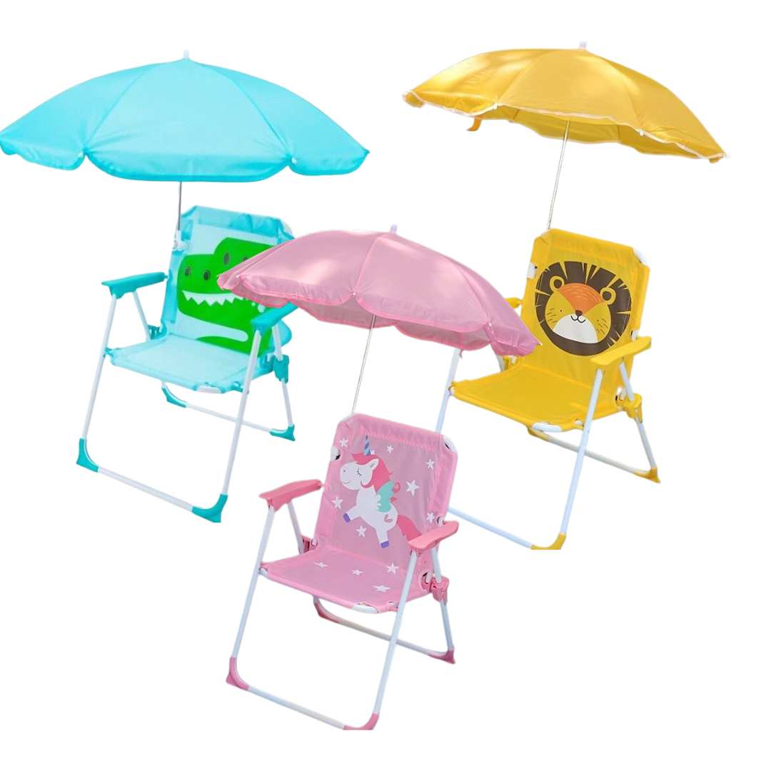 SILLA PLEGABLE CON SOMBRILLA