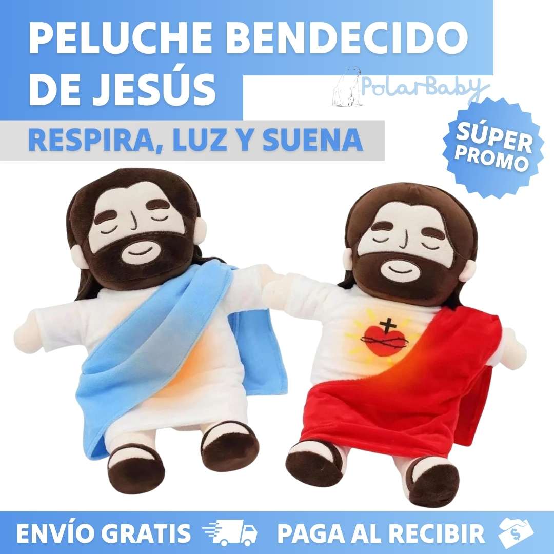 Peluche de jesús que respira, brinda calma y conexión ®