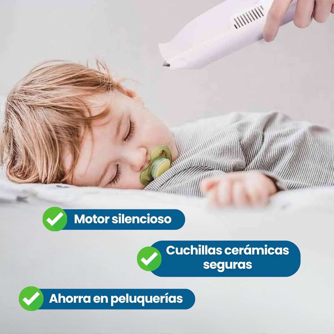 MÁQUINA AFEITADORA PARA BEBÉ CON ASPIRADORA®