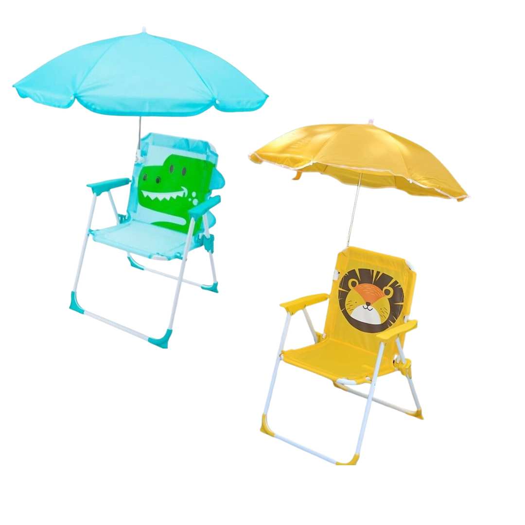 SILLA PLEGABLE CON SOMBRILLA