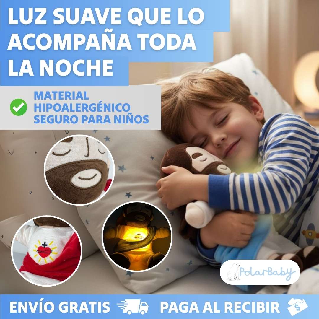 Peluche de jesús que respira, brinda calma y conexión ®