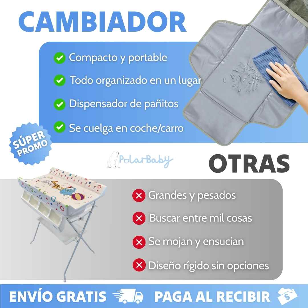Cambiador portatil para bebés ®