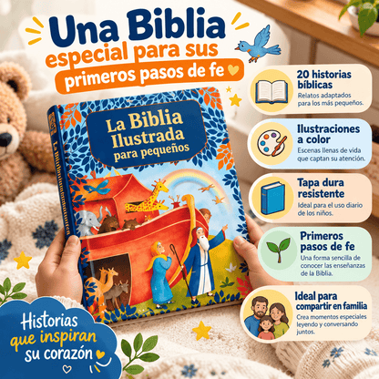La Biblia que convierte cada noche en un momento de fe en familia ❤️🙏