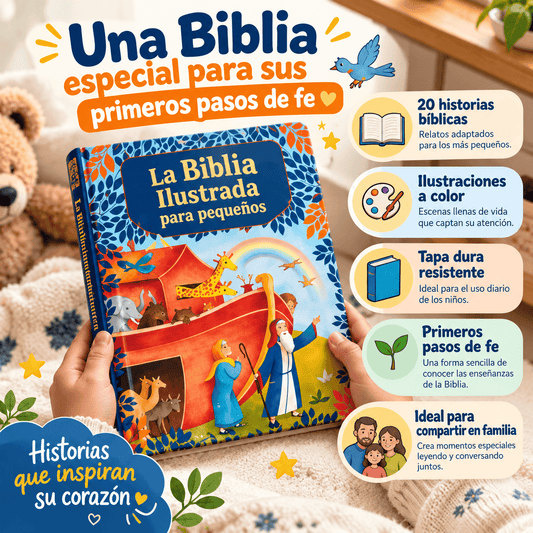 La Biblia que convierte cada noche en un momento de fe en familia ❤️🙏
