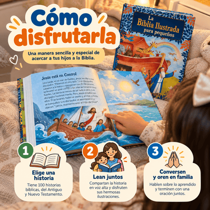 La Biblia que convierte cada noche en un momento de fe en familia ❤️🙏