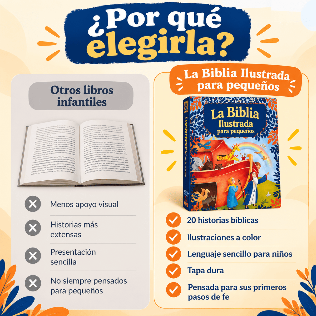 La Biblia que convierte cada noche en un momento de fe en familia ❤️🙏