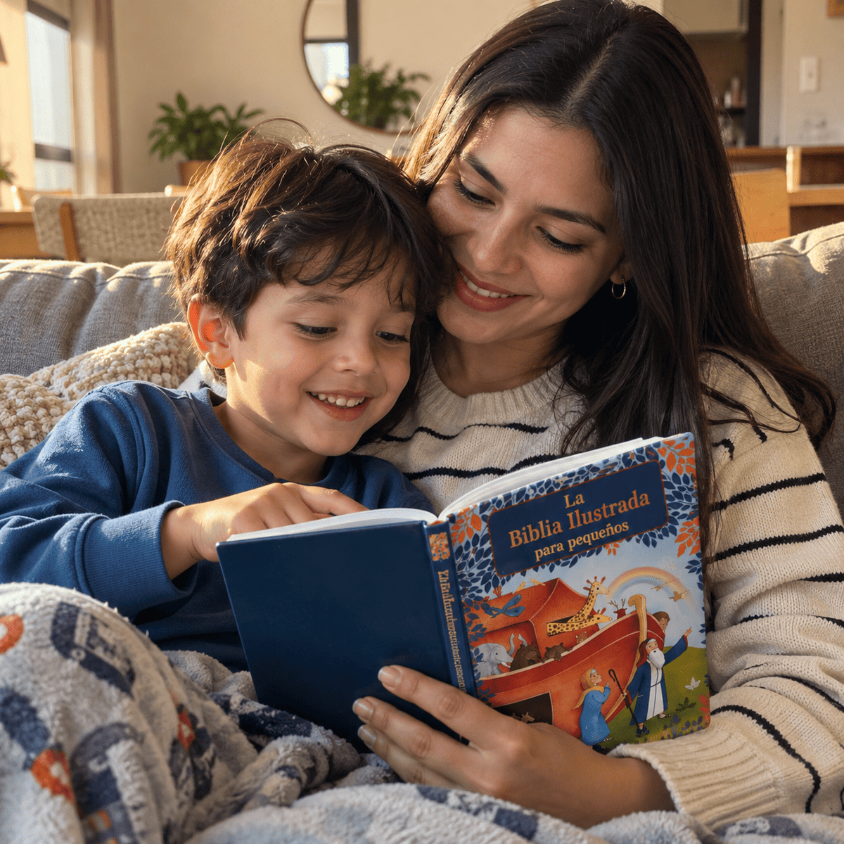 La Biblia que convierte cada noche en un momento de fe en familia ❤️🙏