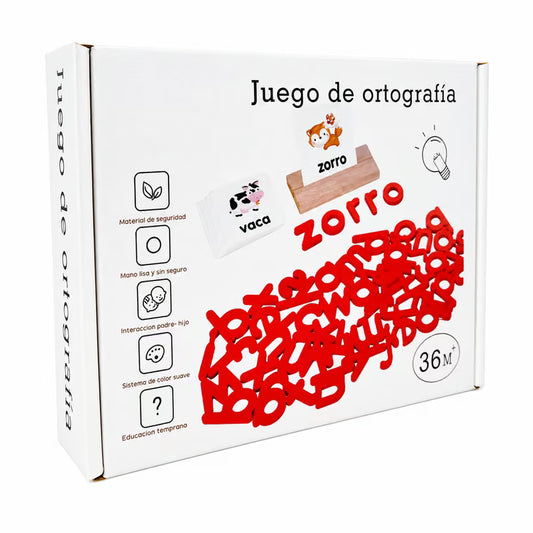 Juego de Ortografía Montessori - Método de Embudo (Alternativo)
